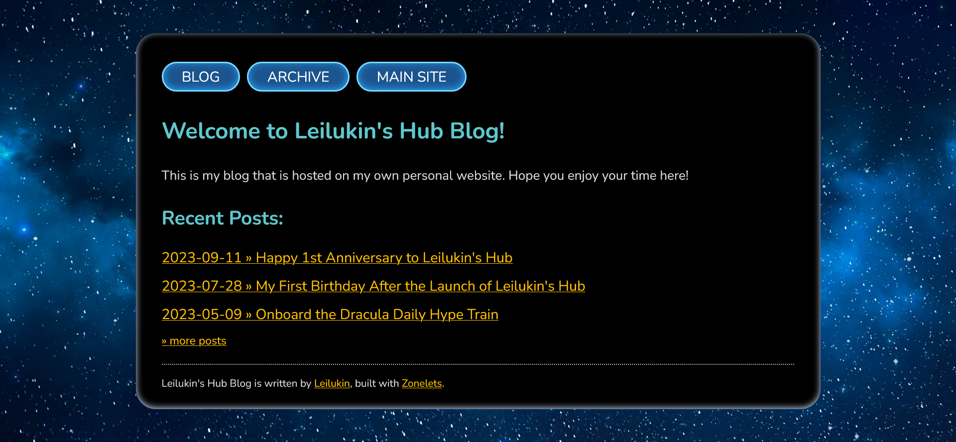 Leilukin's Hub blog on 11 September 2023