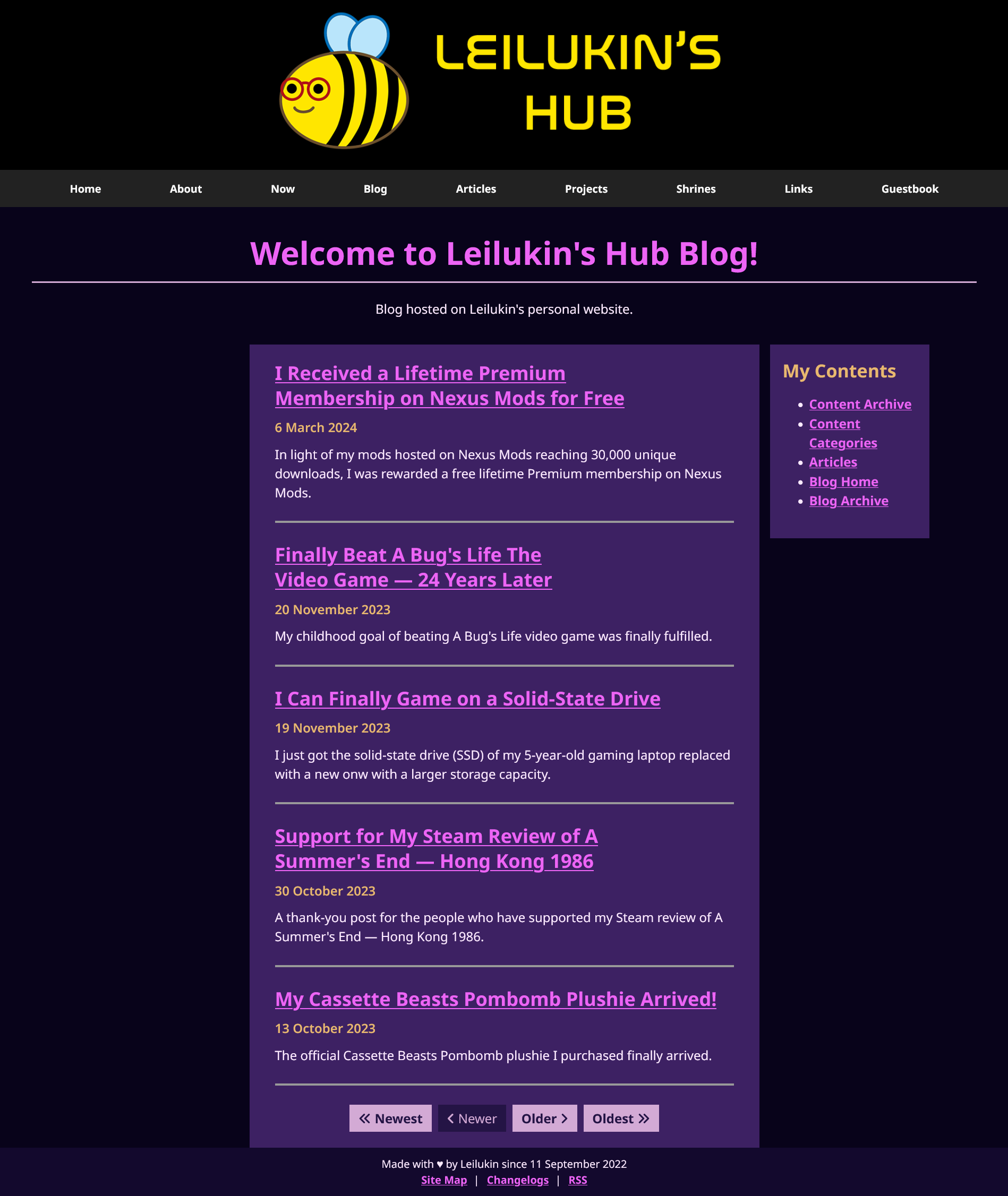 Leilukin's Hub blog on 11 September 2023