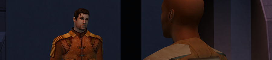 Banner of Carth Onasi and Male PC Romance mod
