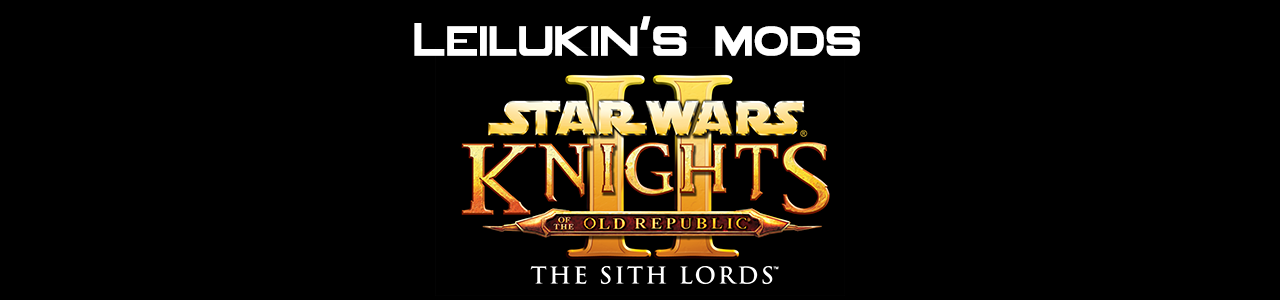 Banner of Leilukin's mods for Star Wars: Knights of the Old Republic II: The Sith Lords