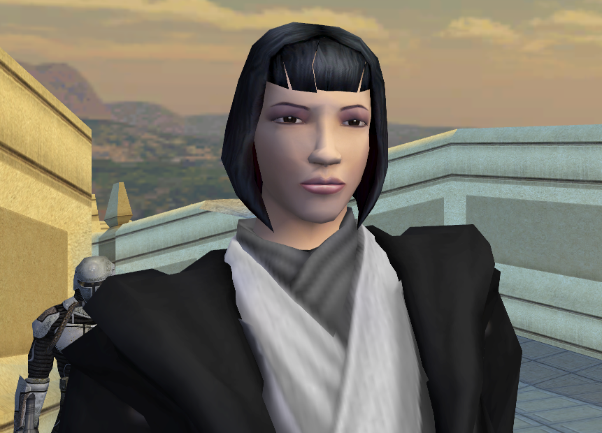 Screenshot of Yunhua Yang, the Jedi Exile for my main KotOR universe